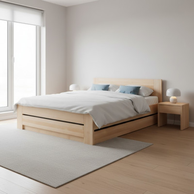 Bed 180x200cm Solid Wood Beds Double Bed Marital Bed Bedroom Furniture New