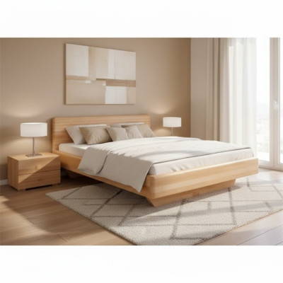 Solid wood bed 180x200 double bed beech solid real wood beds solid wood bed