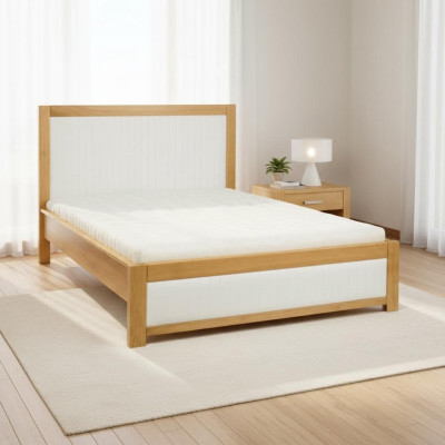 Solid wood beds wooden bed double bed upholstered bed handcrafted solid wood bed new