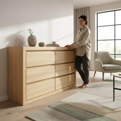 Wooden dresser drawer dresser handmade solid wood bedroom dresser new