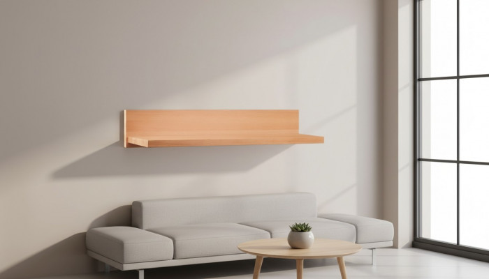 Storage Hotel Style Living Room Wall Shelf Book Storage Cabinet Shelves 80x25cm