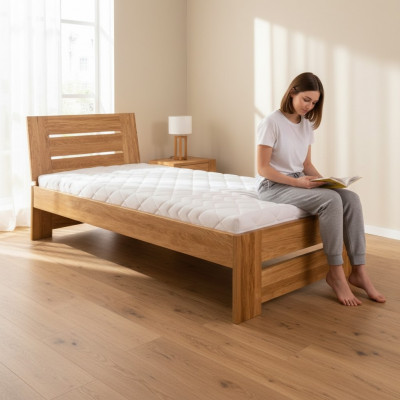 Solid wood beds wooden bed double bed 100x200 cm new solid wood bed upholstered bed new