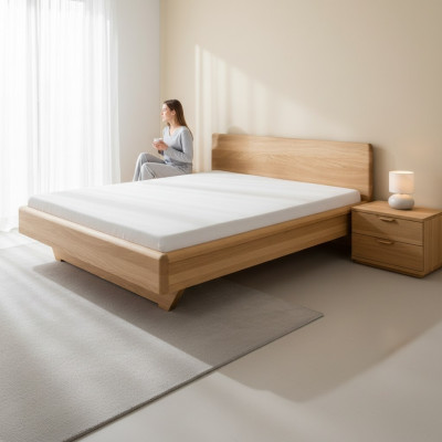 Solid Wood Bed 180x200 Oak Wood Beds Bedroom Bed Frame