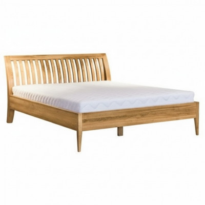 Wooden bed double bed solid wood bedroom hotel beds 180x200cm oak new