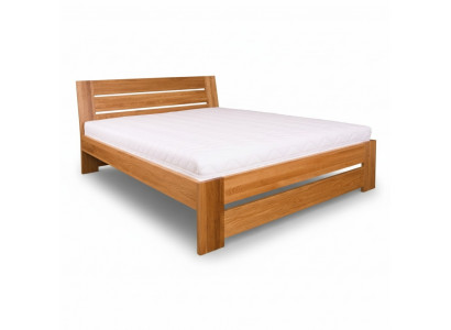 Bedroom wooden bed, real wood bed, beds, hotel, country house style, solid furniture.