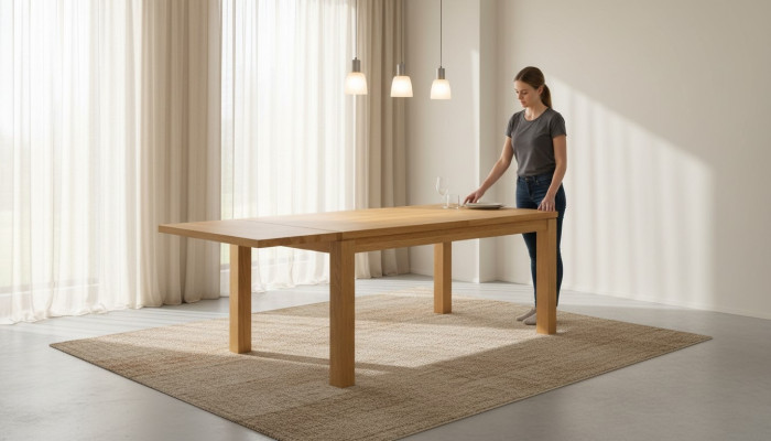 Dining table solid table real wood tables oak dining room solid 180x90cm Made EU