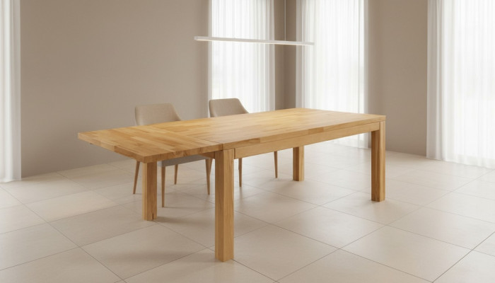 Dining table solid table real wood tables oak dining room solid 180x90cm Made EU