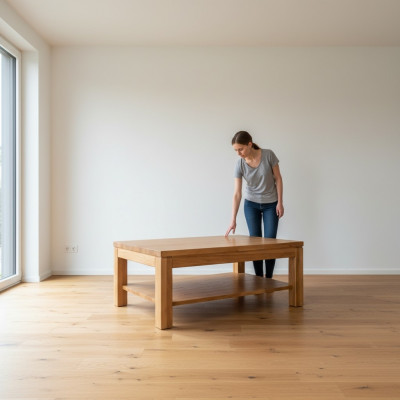 Wooden coffee tables made from solid wood, living room furniture 120x80cm, solid tables