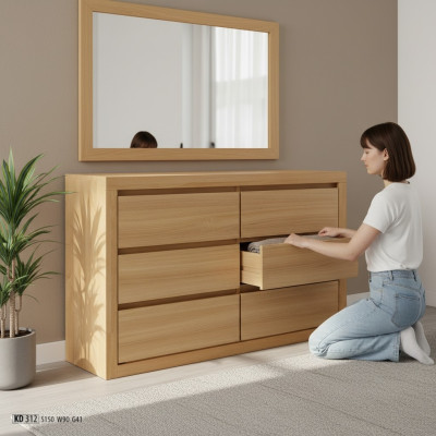 Solid Wood Sideboard Dresser Solid Oak Cabinet New