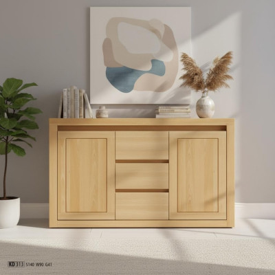 Sideboard dresser solid wood cabinet cabinets genuine wood oak 140x90cm dressers