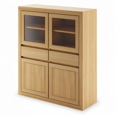 Handmade wooden sideboard sideboard made of real wood shelf living room