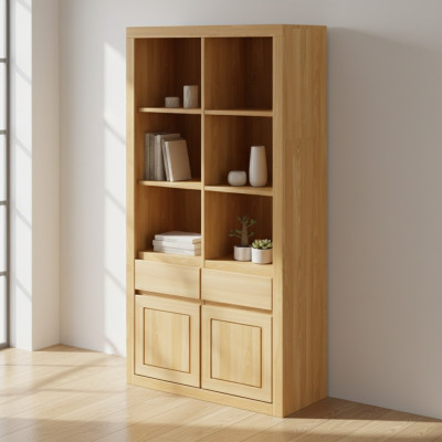 Wooden wall cabinet cupboards showcase shelves living room handmade solid wood