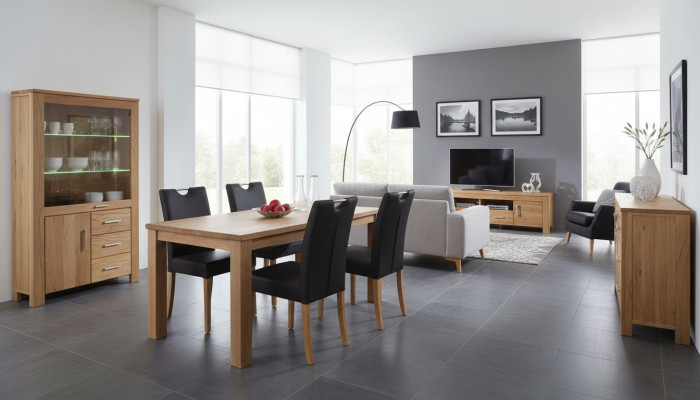 Dining table, wooden table, handcrafted solid wood conference table, dining room, living room