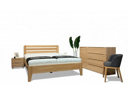 Bedroom wooden bed genuine wood bed hotel 180x200 style solid furniture beds
