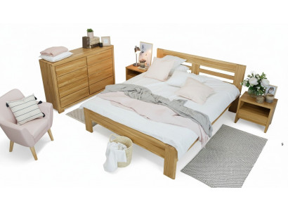 Solid Wood Bed 180x200 Double Bed Beech Solid Real Wooden Bed Full Solid Wood Bed New