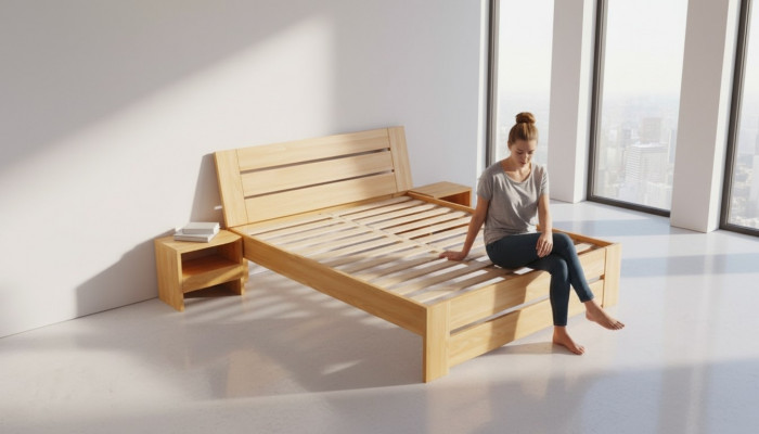 Wood Bed Genuine Wood Beds Bedroom Hotel 180x200 Style Solid Furniture