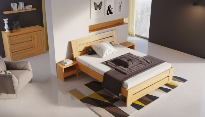 Wood Bed Genuine Wood Beds Bedroom Hotel 180x200 Style Solid Furniture
