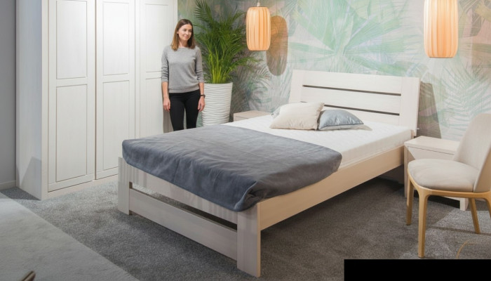 Solid wood bed, solid beds 100x200cm single bed solid furniture bedroom furniture