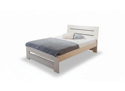 Bedroom set bed 2x nightstand wardrobe 4-piece. Wood cabinet cabinets