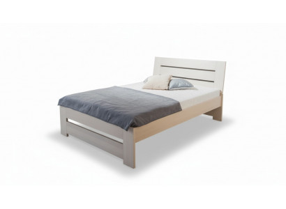 Bedroom set bed 2x nightstand wardrobe 4-piece. Wood cabinet cabinets