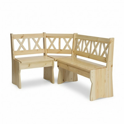 Corner bench wooden bench massive benches kitchen dining area solid wood wood furniture new corner seat