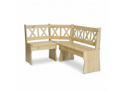Corner bench wooden bench massive benches kitchen dining area solid wood wood furniture new corner seat