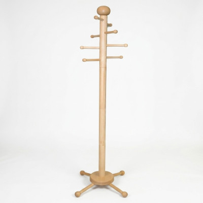 Clothes rack coat stand wooden clothes rail design wardrobe with 8 hooks