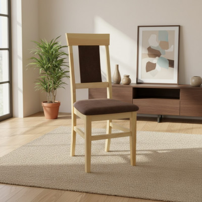 Dining chair, kitchen chair, upholstered chair, solid wood, handcrafted pine wood