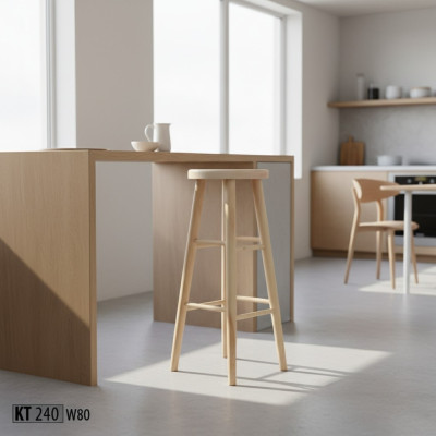Round Stool Wooden Stool Solid Wood Stool Footstool Chair Bar Stool