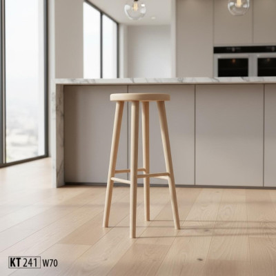 Bar stool bar chair bar furniture round stool wooden stool solid wood stool