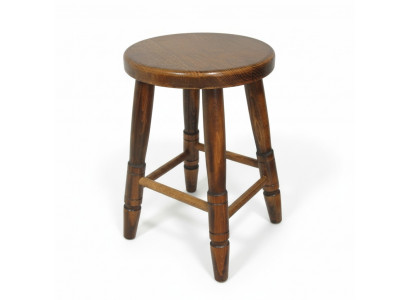 Stool Wooden Stool Dining Stool Beech Wood Solid Brown 46 cm