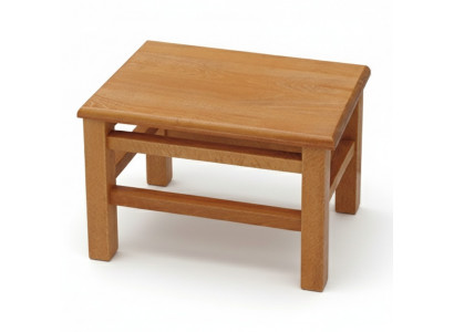 Solid wood stool bench pine footstool real wood