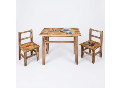 Children's table set, 3-piece, table with 2 chairs, children's furniture, for children's room