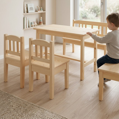 Children's seating group 4-piece children's furniture set seating arrangement child children's chair children's table