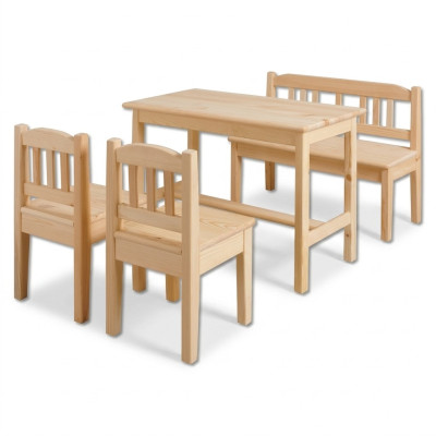 Children's seating group 4-piece children's furniture set seating arrangement child children's chair children's table