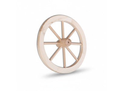 Decorative Wooden Wheel Ø 30 cm Spoked Wheel Wagon Wheel Garden Decoration Shop Decoration Solid Wood