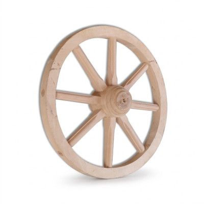 Wooden Wheel Decorative Wheel Ø 40 cm Whitewash Spoked Wheel Wall Decoration Garden Decoration Wagon Wheel
