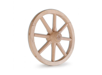 Wooden Wheel Decorative Wheel Ø 40 cm Whitewash Spoked Wheel Wall Decoration Garden Decoration Wagon Wheel