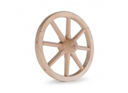 Wooden Wheel Decorative Wheel Ø 40 cm Whitewash Spoked Wheel Wall Decoration Garden Decoration Wagon Wheel
