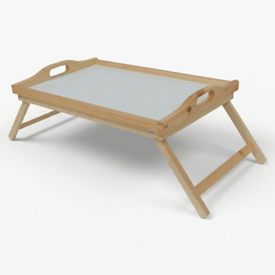 Breakfast table wood laptop table real wood side table solid wood tray