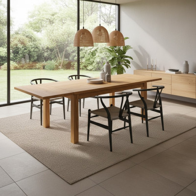 Dining table solid table real wood tables dining room solid 120x80cm kitchen oak