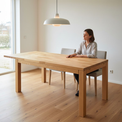 Dining table solid wood table real wood tables oak dining room solid 120x80cm kitchen