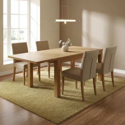 Dining table solid wood table real wood tables oak dining room solid 120x80cm kitchen