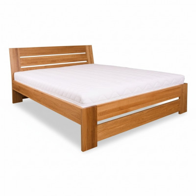 Bed double bed oak marital bed wooden bed 200x200 bed frame massive furniture beds
