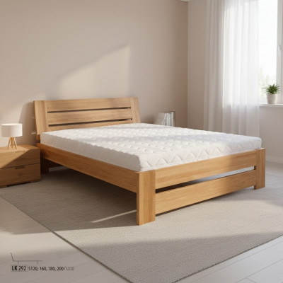 Wooden bed genuine wood bed hotel design style solid 120x200 bedroom