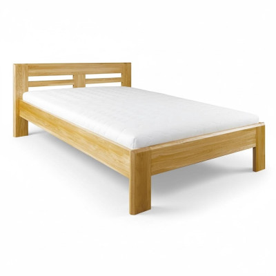 Beds Wooden Bed Real Wood Bed Hotel Design Style Massive 140x200 Bedroom
