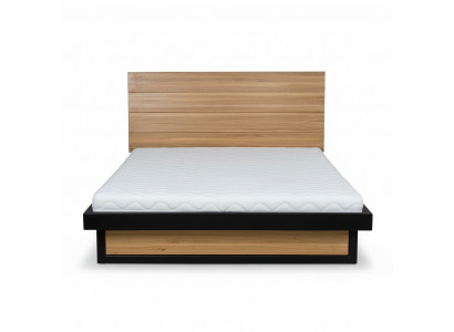 Bed double bed oak marital bed wooden bed 120x200 bed frame solid furniture beds