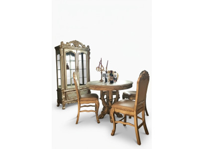 Round dining room round table tables wood round decor classic baroque style