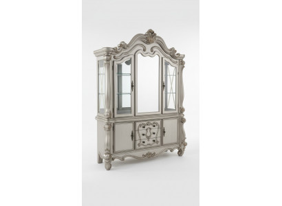 Display Glass Bar Cabinet Home Baroque Cabinets Wall Shelf Wood Display Case
