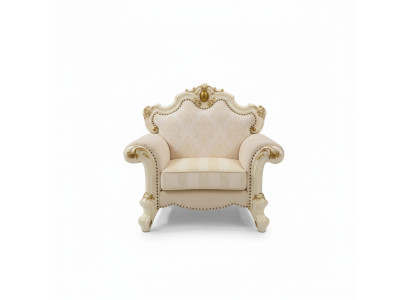 Textile Armchair 1 Seater Sofa Upholstered Sofas Design Classic Luxury Baroque